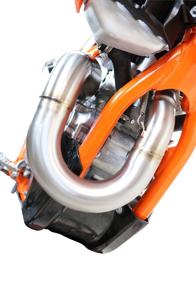 Scarico GPR compatibile con Gas Gas EW 500 F 2024-2025, Pentacross Inox, Scarico completo racing, fornito con db killer estraibile e collettore, non legale per uso stradale - immagine 7