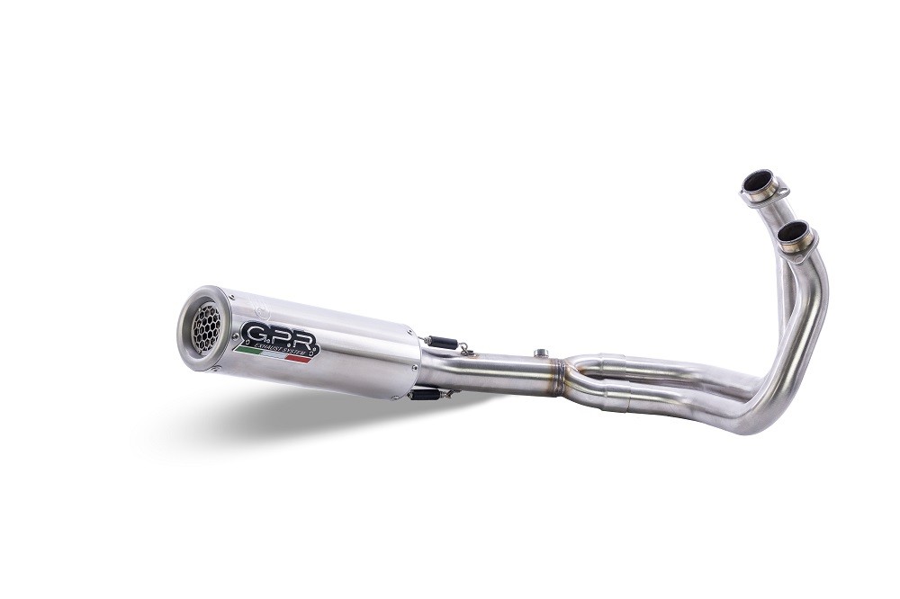 Scarico GPR compatibile con Kawasaki Z 650 2021-2022, M3 Inox , Scarico completo omologato,fornito con db killer estraibile,catalizzatore e collettore