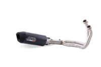 Scarico GPR compatibile con Honda Cbr 650 F 2017-2018, Furore Nero, Scarico completo racing, fornito con db killer estraibile e collettore, non conforme per uso stradale