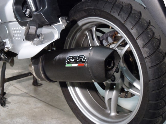Scarico GPR compatibile con Bmw R 1150 Rt 2000-2006, Furore Nero, Terminale di scarico omologato,fornito con db killer estraibile,catalizzatore e raccordo specifico - immagine 8