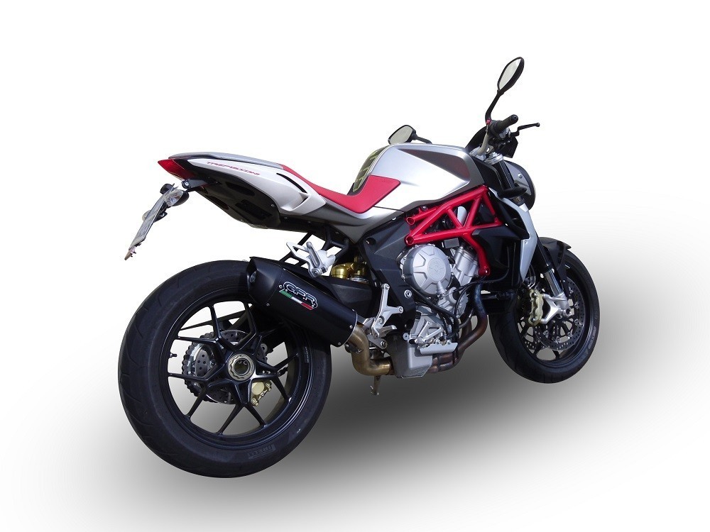 Scarico GPR compatibile con Mv Agusta F3 800 2013-2016, New Grand Prix Evo Titanium, Terminale di scarico omologato,fornito con db killer estraibile,catalizzatore e raccordo specifico - immagine 4