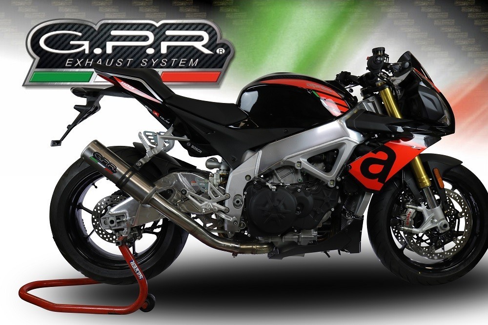 Scarico GPR compatibile con Aprilia Tuono V4 1100 -Rr -Factory 2015-2016, M3 Inox , Terminale di scarico racing, con raccordo, senza omologazione - immagine 6