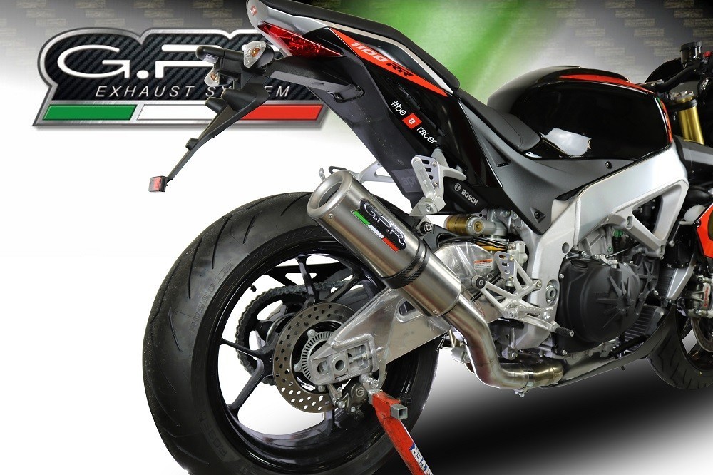 Scarico GPR compatibile con Aprilia Tuono V4 1100 -Rr -Factory 2015-2016, M3 Inox , Terminale di scarico racing, con raccordo, senza omologazione - immagine 7