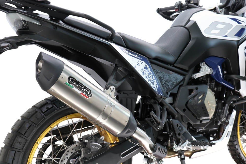 Scarico GPR compatibile con Voge DS 800 Rally 2025-2026, Furore-X Titanio, Scarico omologato, silenziatore con db killer estraibile e raccordo specifico - immagine 3