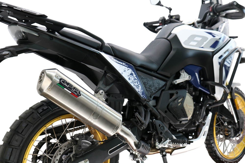 Scarico GPR compatibile con Voge DS 800 Rally 2025-2026, Satinox , Scarico omologato, silenziatore con db killer estraibile e raccordo specifico - immagine 7