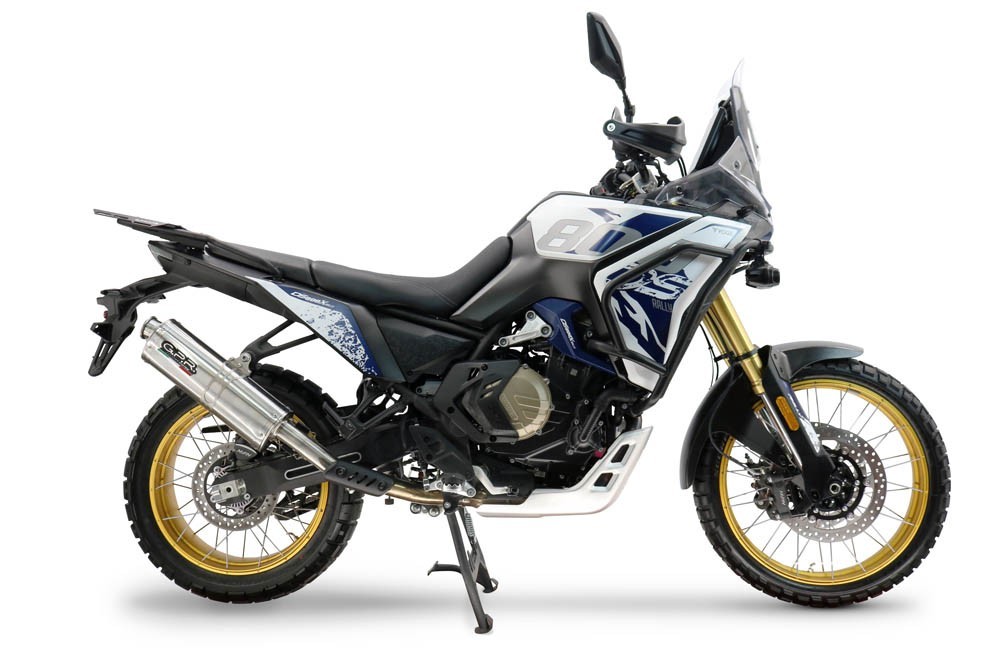 Scarico GPR compatibile con Voge DS 800 Rally 2025-2026, Trioval, Scarico omologato, silenziatore con db killer estraibile e raccordo specifico - immagine 6