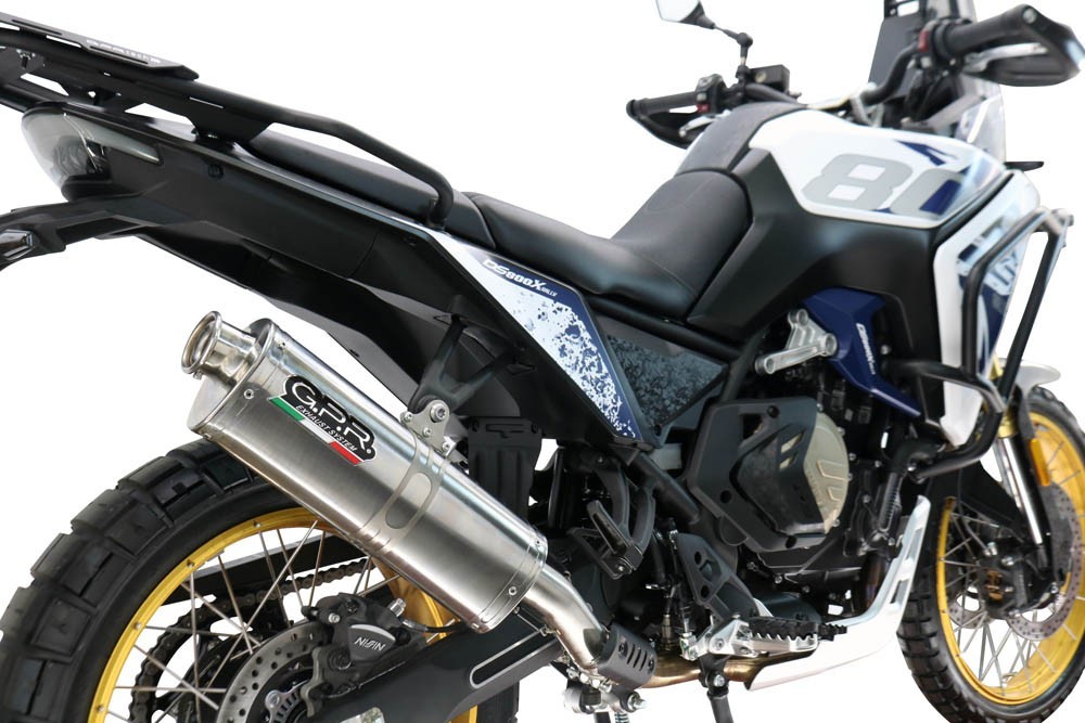 Scarico GPR compatibile con Voge DS 800 Rally 2025-2026, Trioval, Scarico omologato, silenziatore con db killer estraibile e raccordo specifico - immagine 7