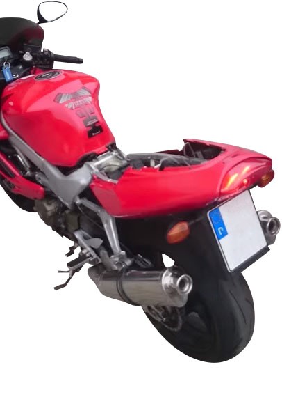 Scarico GPR compatibile con Honda Vtr 1000 F Firestorm 1997-2007, Trioval, Coppia di terminali di scarico omologati, forniti con db killer removibili e raccordi specifici - immagine 7