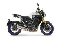 Scarico GPR compatibile con  Yamaha Mt-09 2014-2016, GP-Revo Titanium, Scarico completo omologato per il rumore,fornito con db killer,catalizzatore conforme alla revisione e collettore