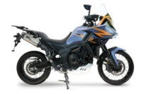 Scarico GPR compatibile con Zontes 703 F 2025-2026, Furore-X Titanio, Scarico omologato, silenziatore con db killer estraibile e raccordo specifico