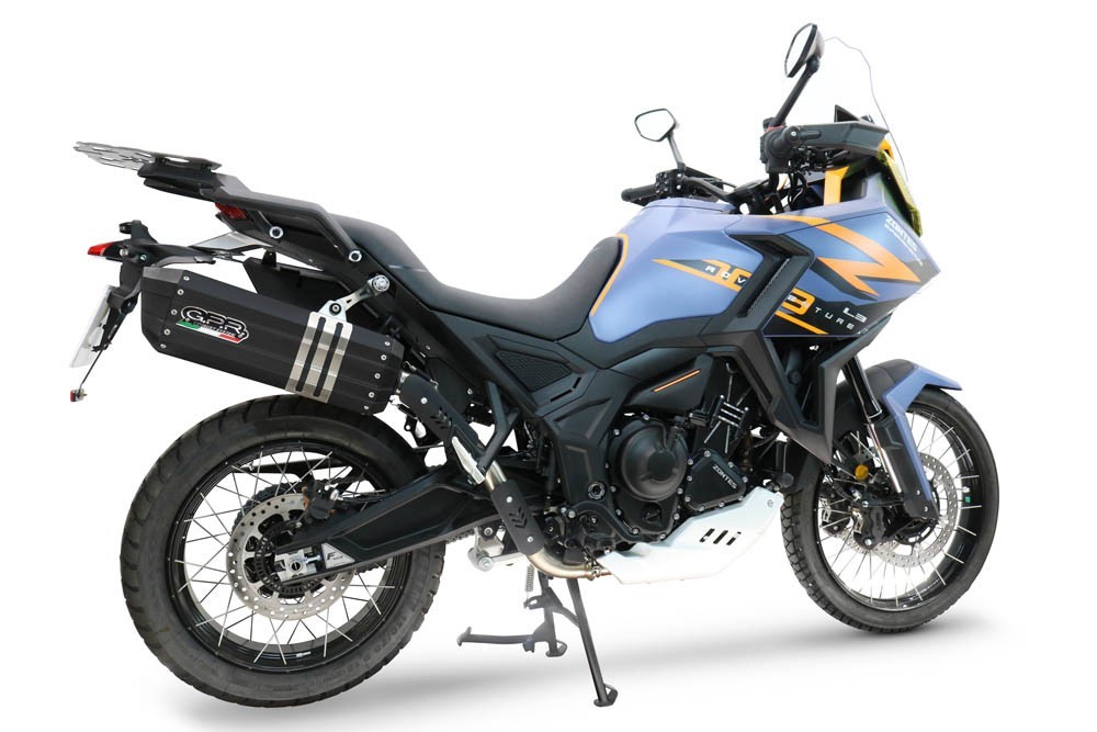 Scarico GPR compatibile con Zontes 703 F 2025-2026, Hyper Sonic Titanium, Scarico omologato, silenziatore con db killer estraibile e raccordo specifico - immagine 4