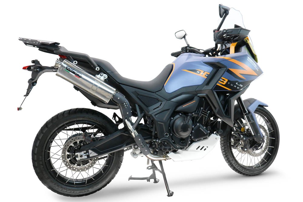 Scarico GPR compatibile con Zontes 703 F 2025-2026, Trioval, Scarico omologato, silenziatore con db killer estraibile e raccordo specifico - immagine 7