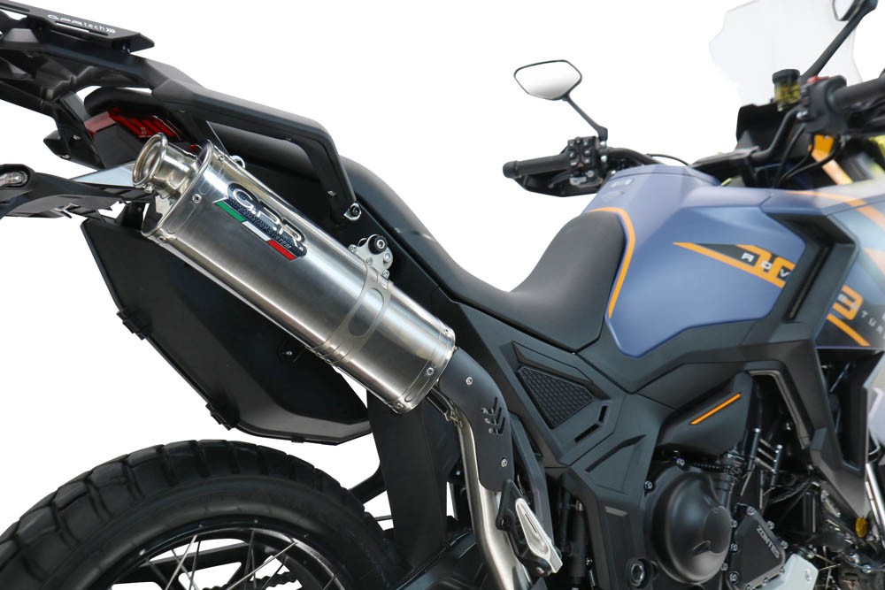 Scarico GPR compatibile con Zontes 703 F 2025-2026, Trioval, Scarico omologato, silenziatore con db killer estraibile e raccordo specifico - immagine 8