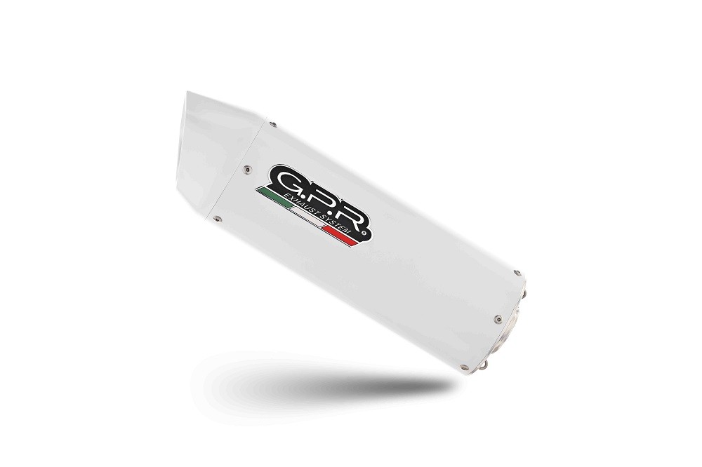 Scarico GPR compatibile con Kawasaki Versys 650 2015-2016, Albus Ceramic, Scarico completo omologato,fornito con db killer estraibile e collettore - immagine 5