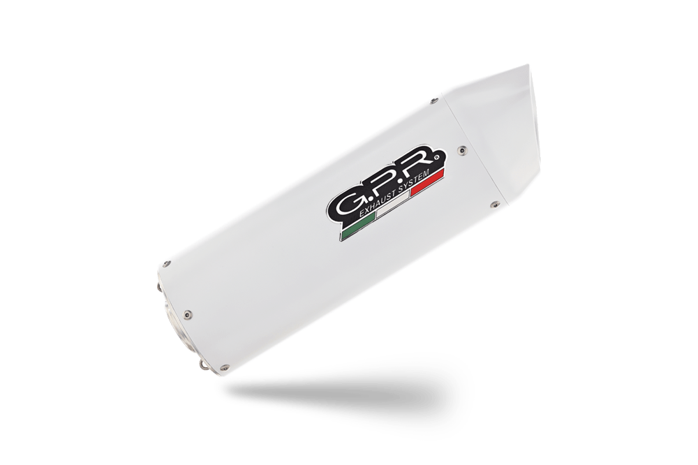 Scarico GPR compatibile con Honda Crf 250 R 2006-2009, Albus Ceramic, Coppia di terminali di scarico omologati, forniti con db killer removibili e raccordi specifici - immagine 8