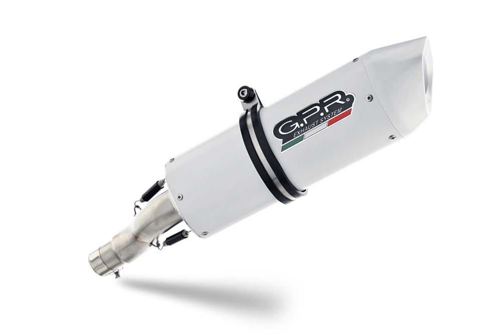 Scarico GPR compatibile con Honda Crf 250 R 2006-2009, Albus Ceramic, Coppia di terminali di scarico omologati, forniti con db killer removibili e raccordi specifici - immagine 7