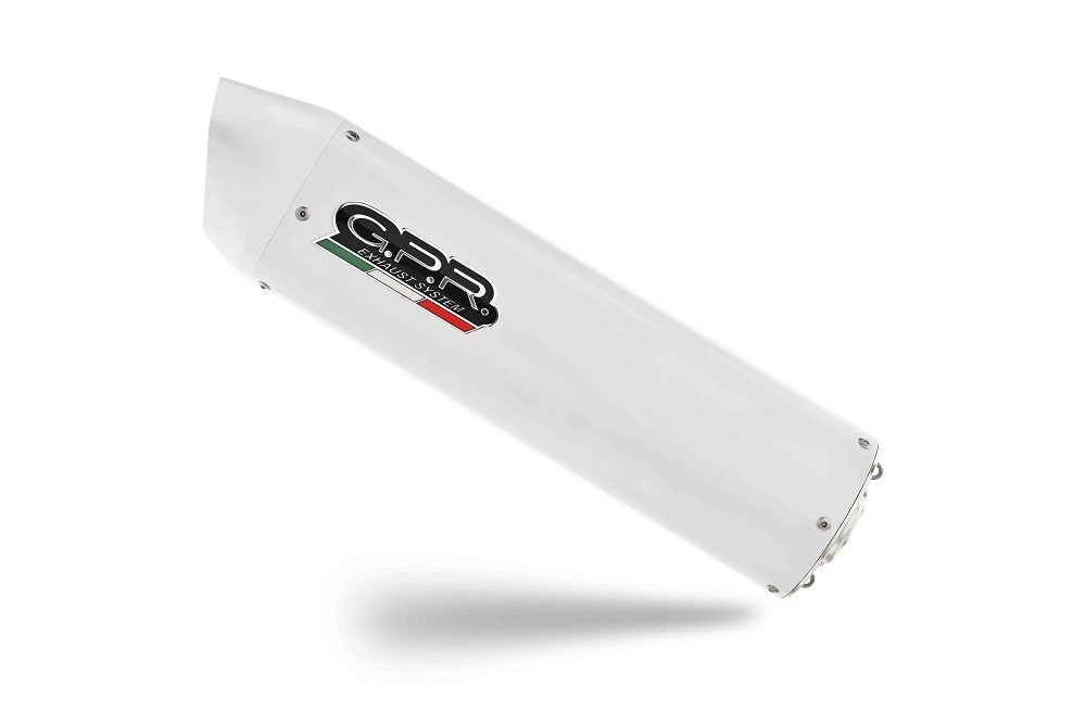 Scarico GPR compatibile con Bmw K 1200 Gt 2006-2008, Albus Ceramic, Scarico omologato, silenziatore con db killer estraibile e raccordo specifico - immagine 5