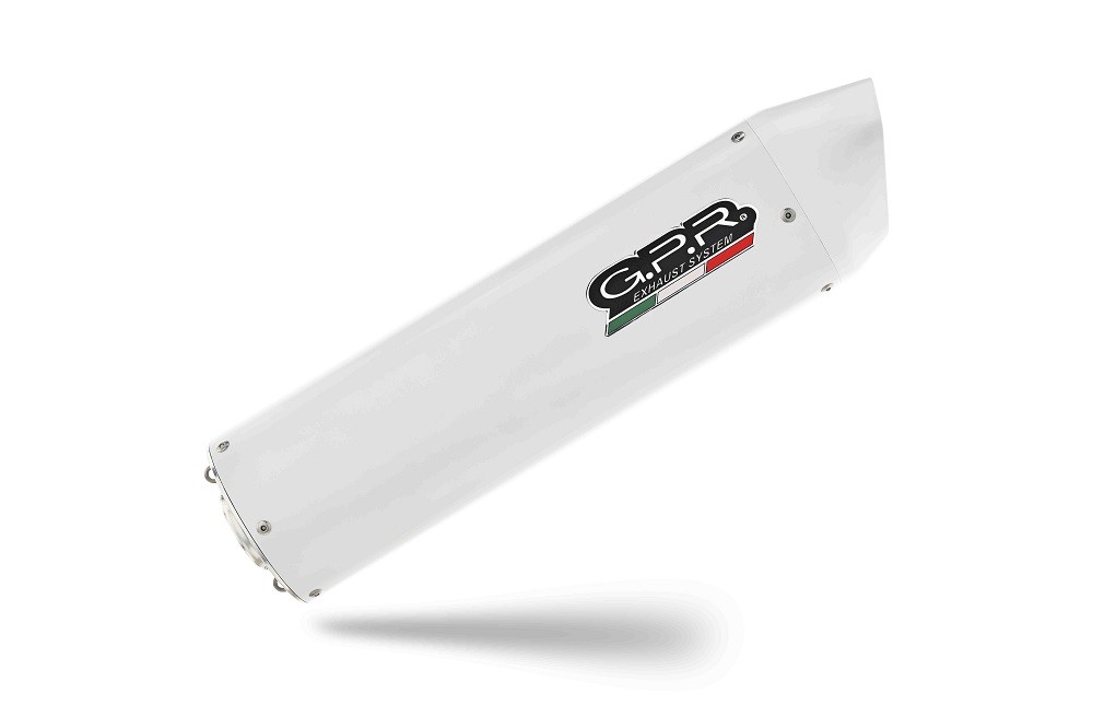 Scarico GPR compatibile con Bmw F 800 Gt 2012-2016, Albus Ceramic, Scarico omologato, silenziatore con db killer estraibile e raccordo specifico - immagine 2