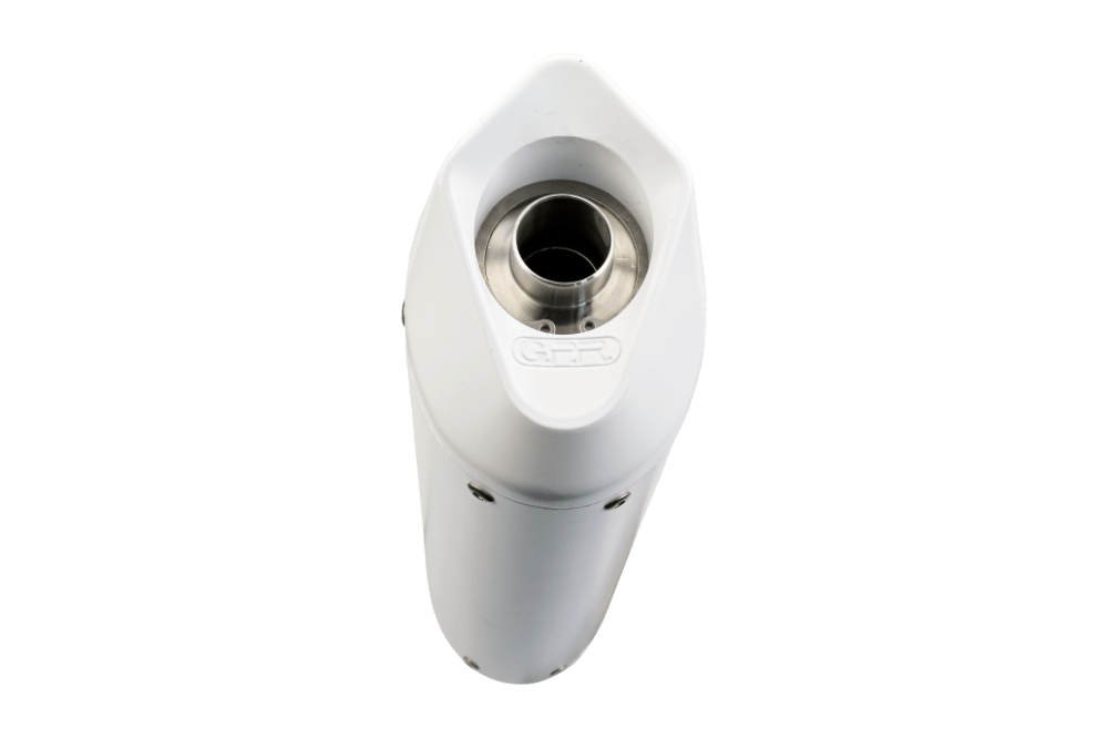 Scarico GPR compatibile con Husqvarna Supermoto 701 2015-2016, Albus Ceramic, Terminale di scarico omologato, fornito con db killer estraibile, catalizzatore e raccordo specifico - immagine 4