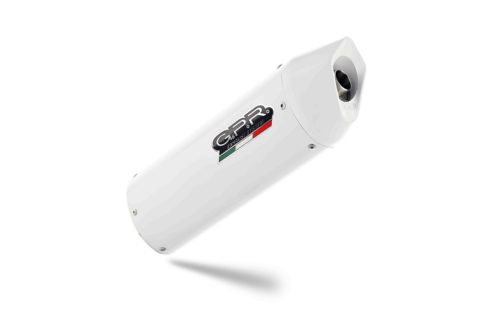 Scarico GPR compatibile con Bmw F 800 Gt 2012-2016, Albus Ceramic, Scarico omologato, silenziatore con db killer estraibile e raccordo specifico - immagine 3