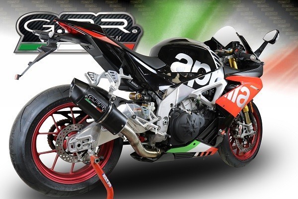 Scarico GPR compatibile con Aprilia Rsv4 1000 2017-2020, Furore Evo4 Nero, Terminale di scarico omologato,fornito con db killer estraibile,catalizzatore e raccordo specifico - immagine 7