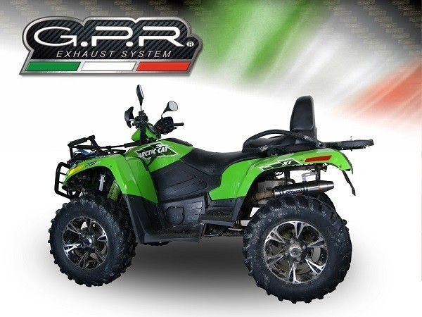 Scarico GPR compatibile con Artic Cat Trv 700 2009-2016, Deeptone Atv, Scarico omologato, silenziatore con db killer estraibile l'articolo si installa con collettore originale - immagine 5