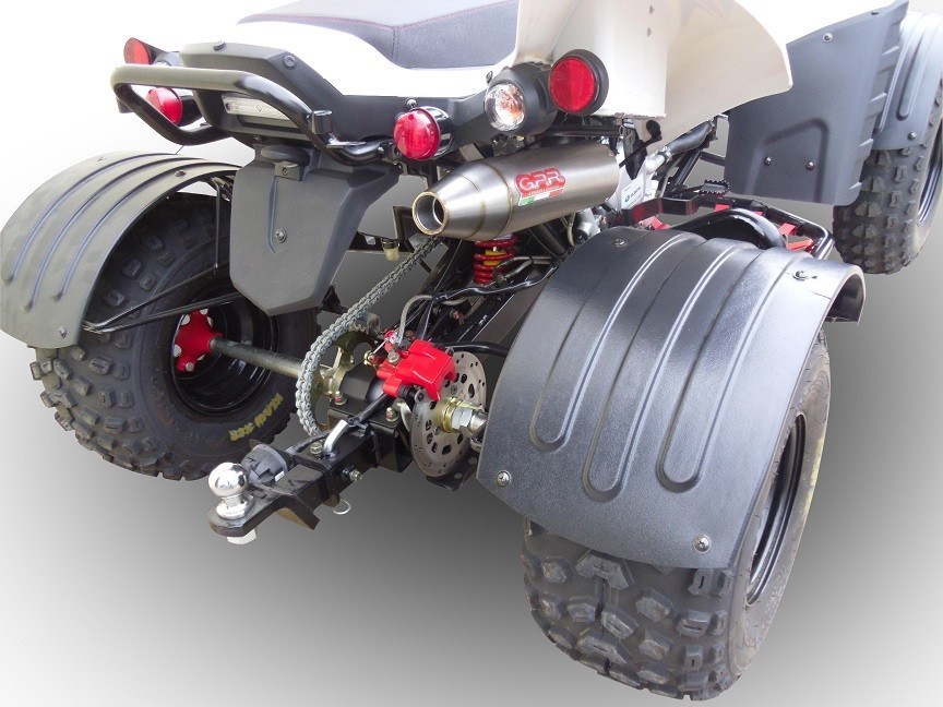 Scarico GPR compatibile con Beeline Bestia 3.3 Supermoto -Offroad 2011-2021, Deeptone Atv, Scarico completo omologato,fornito con db killer estraibile e collettore - immagine 8
