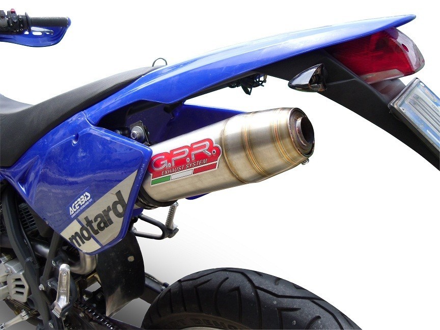 Scarico GPR compatibile con Beta RR 125 Enduro Ac 4t 2005-2009, Deeptone Inox, Scarico omologato, silenziatore con db killer estraibile e raccordo specifico - immagine 7
