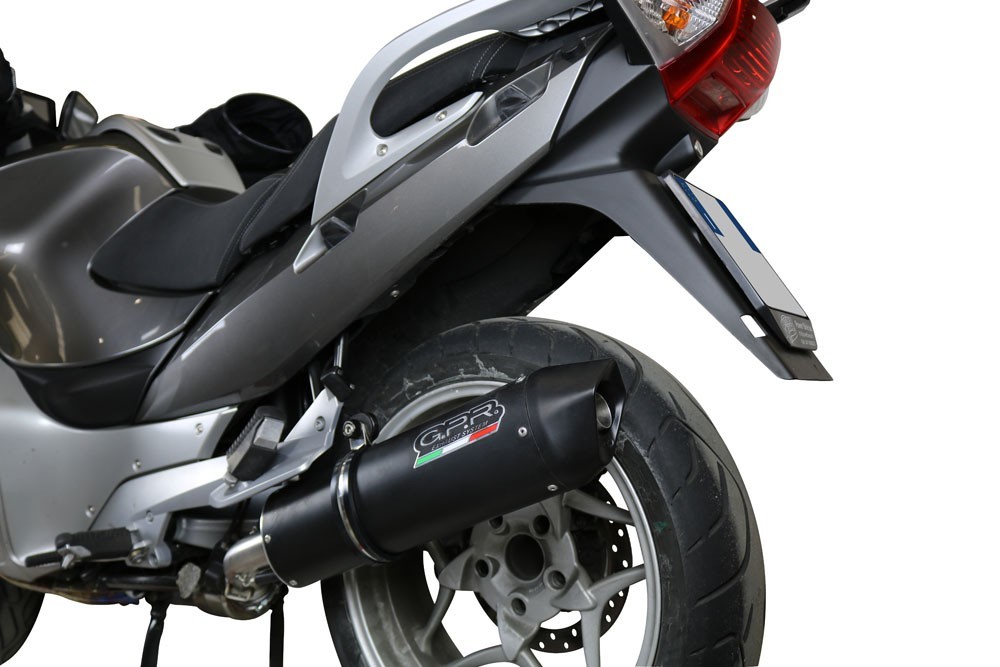 Scarico GPR compatibile con Bmw R 1200 R 2011-2014, Furore Nero, Scarico omologato, silenziatore con db killer estraibile e raccordo specifico - immagine 7