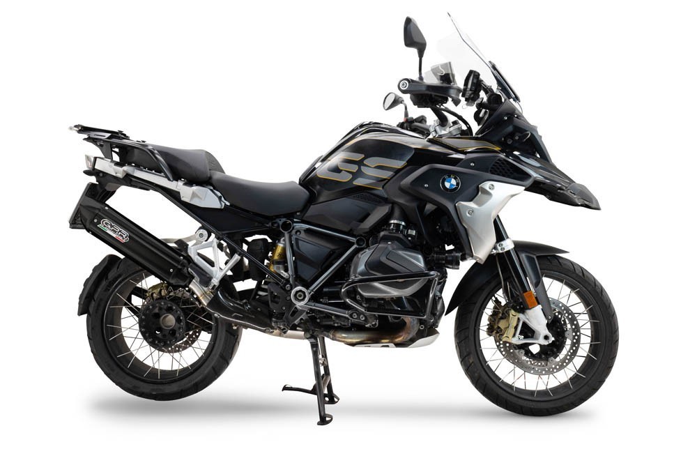 Scarico GPR compatibile con Bmw R 1250 Gs 2021-2024, Furore-X Titanio Nero, Scarico omologato, silenziatore con db killer estraibile e raccordo specifico