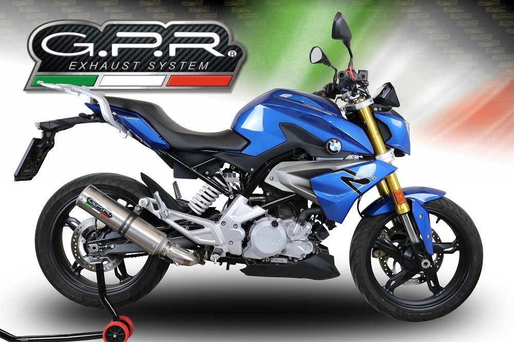 Scarico GPR compatibile con Bmw G 310 R 2017-2021, M3 Inox , Scarico completo omologato,fornito con db killer estraibile,catalizzatore e collettore - immagine 6