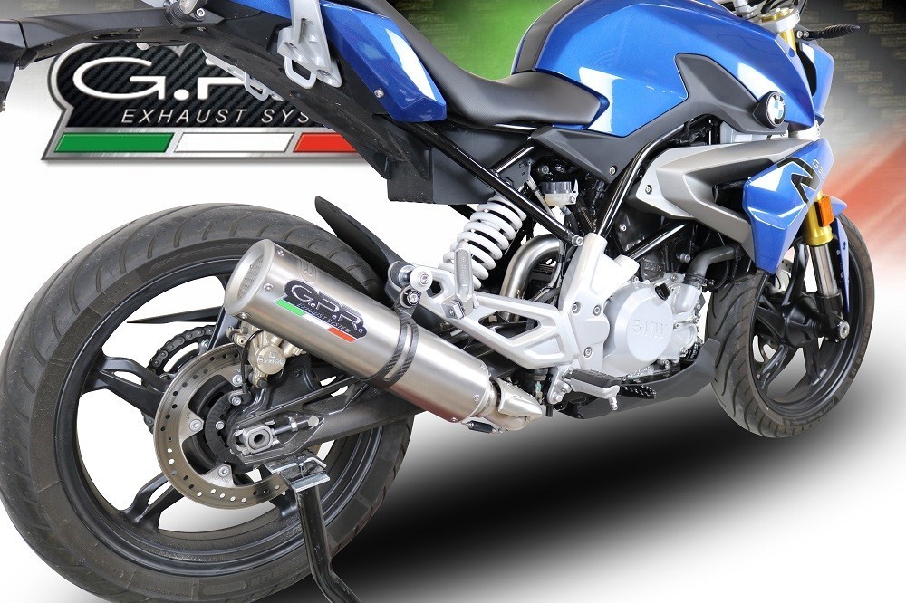 Scarico GPR compatibile con Bmw G 310 R 2017-2021, M3 Inox , Scarico completo omologato,fornito con db killer estraibile,catalizzatore e collettore - immagine 7