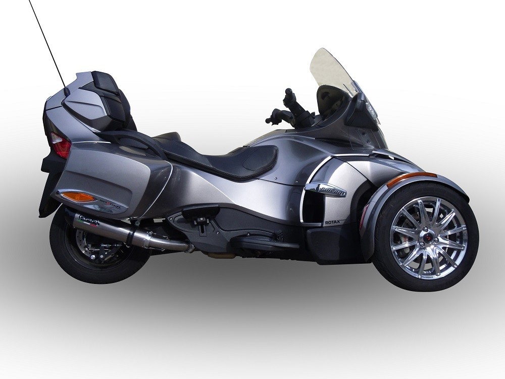 Scarico GPR compatibile con Can Am Spyder 1000 St -Sts 2013-2016, New Grand Prix Evo Titanium, Terminale di scarico omologato,fornito con db killer estraibile,catalizzatore e raccordo specifico - immagine 4