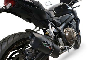 Scarico GPR compatibile con Honda Cb 650 F 2017-2018, Furore Nero, Scarico completo racing, fornito con db killer estraibile e collettore, non conforme per uso stradale - immagine 7