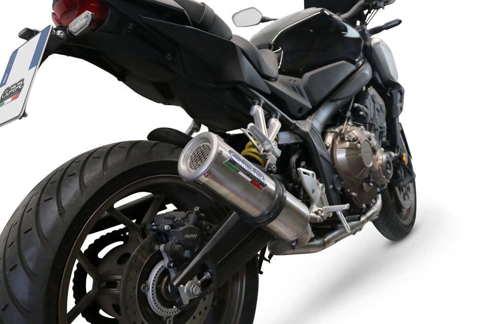 Scarico GPR compatibile con Honda Cbr 650 R 2019-2020, M3 Inox , Scarico completo omologato,fornito con db killer estraibile,catalizzatore e collettore - immagine 8