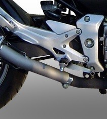 Scarico GPR compatibile con Honda Cbf 500 2004-2007, Satinox , Scarico omologato, silenziatore con db killer estraibile e raccordo specifico - immagine 6