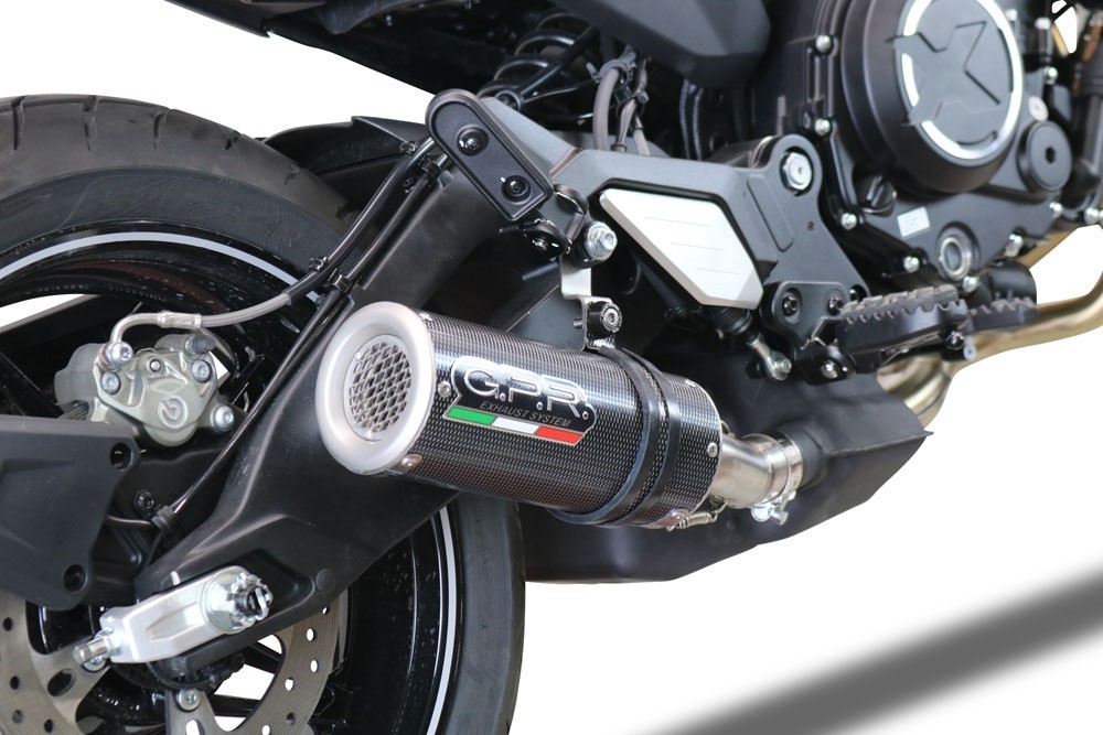Scarico GPR compatibile con Cf Moto 700 CL-X Adv 2025-2026, M3 Poppy , Scarico omologato, silenziatore con db killer estraibile e raccordo specifico - immagine 7