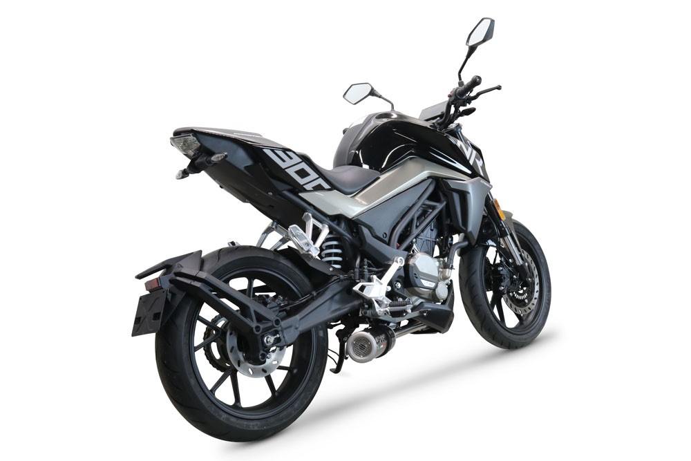 Scarico GPR compatibile con Cf Moto 300 NK 2022-2024, M3 Poppy , Scarico completo racing, fornito con db killer estraibile e collettore, non conforme per uso stradale - immagine 6