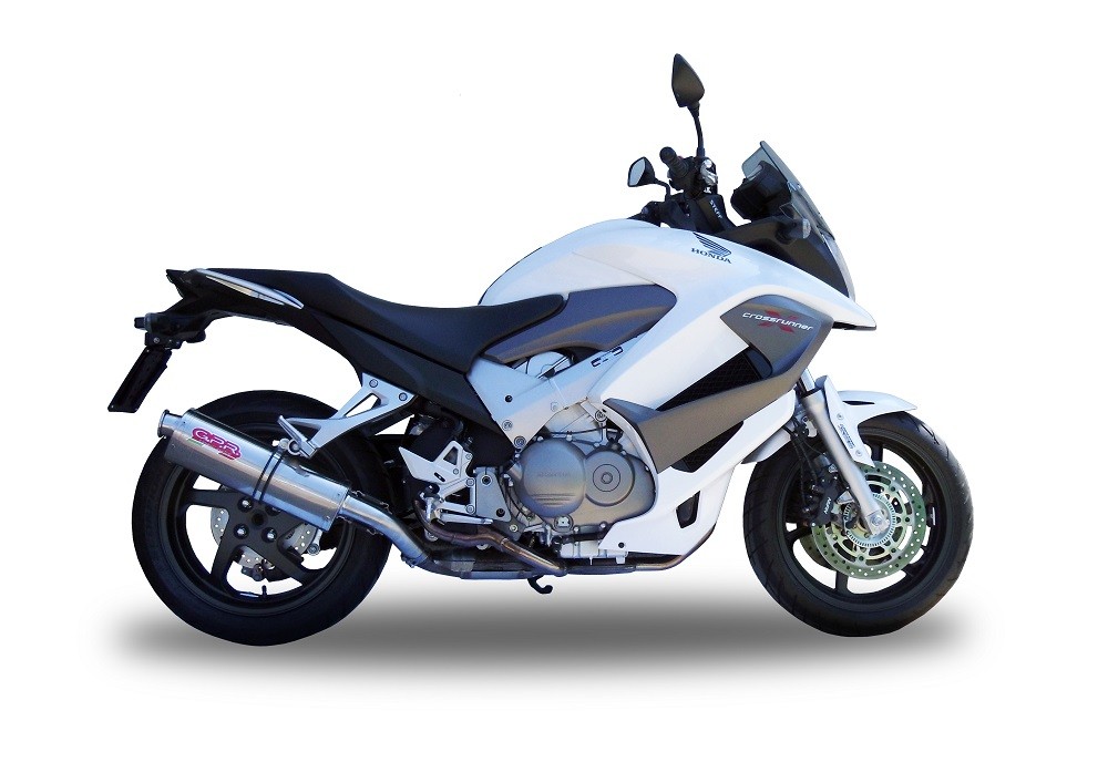 Scarico GPR compatibile con Honda Vfr 800 X Crossrunner 800 2011-2014, Trioval, Scarico omologato, silenziatore con db killer estraibile e raccordo specifico - immagine 7