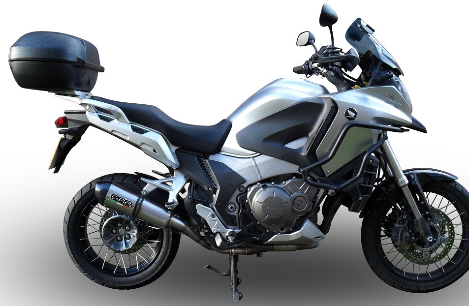 Scarico GPR compatibile con Honda VFR1200X Crosstourer 2017-2020, Furore Evo4 Nero, Scarico omologato, silenziatore con db killer estraibile e raccordo specifico - immagine 7