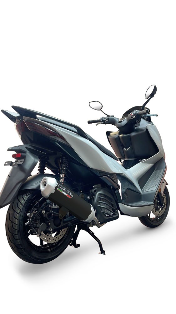 Scarico GPR compatibile con Zontes E 125 2023-2024, Pentascooter, Scarico completo omologato,fornito con db killer estraibile,catalizzatore e collettore - immagine 4