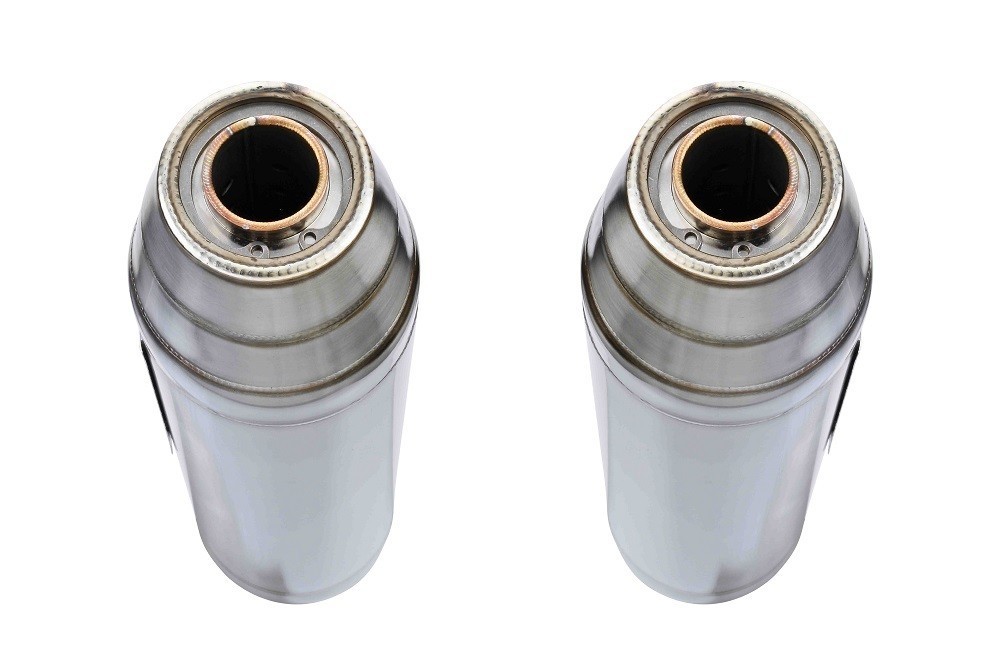 Scarico GPR compatibile con Ducati Monster 1100 Evo 2011-2013, Deeptone Inox, Coppia di terminali di scarico omologati, forniti con db killer removibili e raccordi specifici - immagine 4