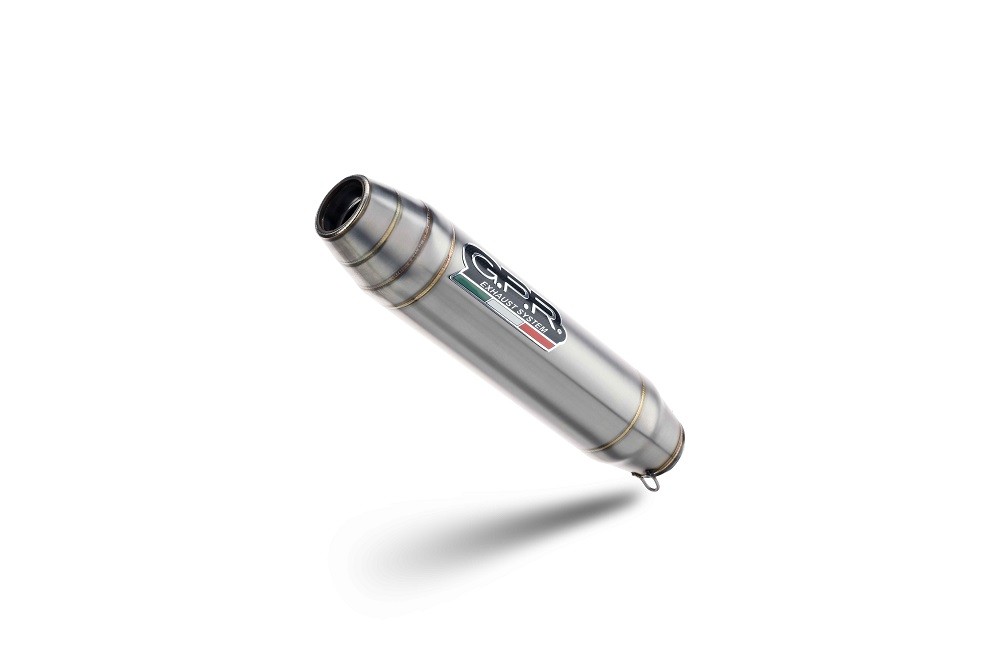 Scarico GPR compatibile con Ktm Duke 250 2021-2023, Deeptone Inox, Terminale di scarico racing, con raccordo, senza omologazione