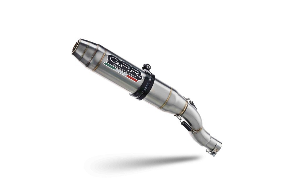 Scarico GPR compatibile con Honda Cb 650 F 2014-2016, Deeptone Inox, Scarico completo omologato,fornito con db killer estraibile e collettore
