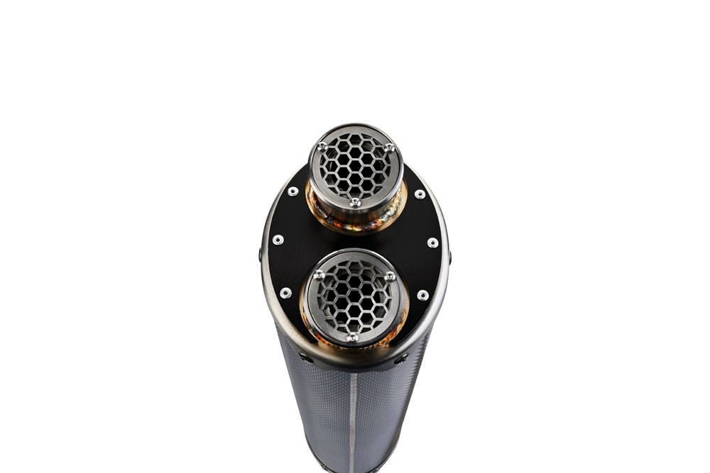 Scarico GPR compatibile con Ktm SMT 890 2025-2026, Dual Poppy, Scarico omologato, silenziatore con db killer estraibile e raccordo specifico - immagine 5