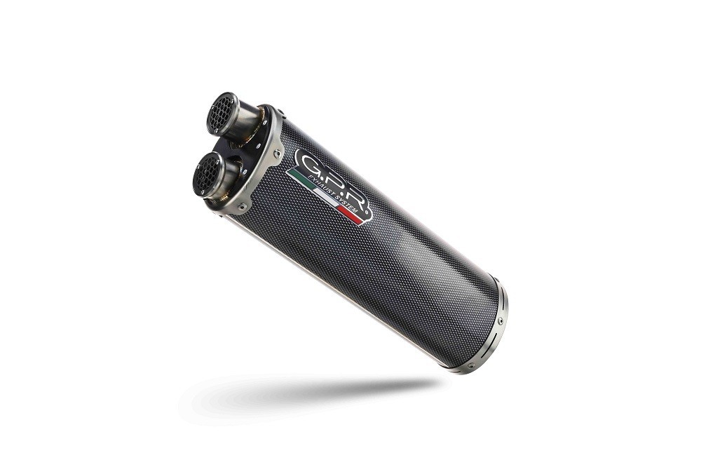 Scarico GPR compatibile con Ktm SMT 890 2023-2024, Dual Poppy, Scarico omologato, silenziatore con db killer estraibile e raccordo specifico - immagine 2