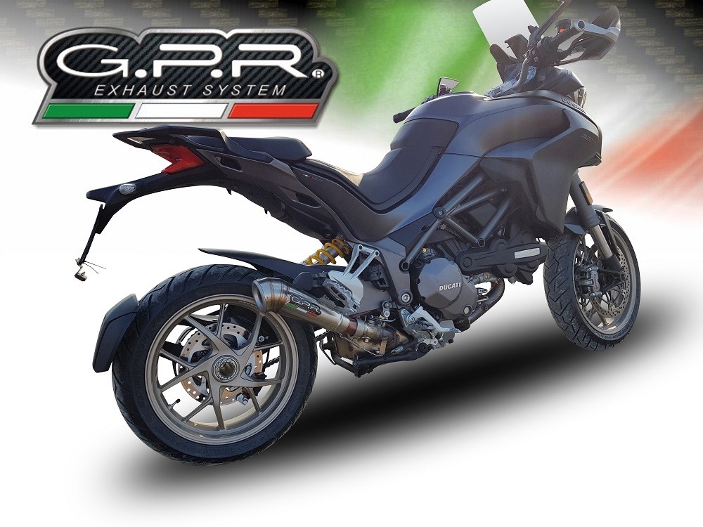 Scarico GPR compatibile con Ducati Multistrada 1260 2018-2020, Powercone Evo, Scarico omologato, silenziatore con db killer estraibile e raccordo specifico - immagine 6