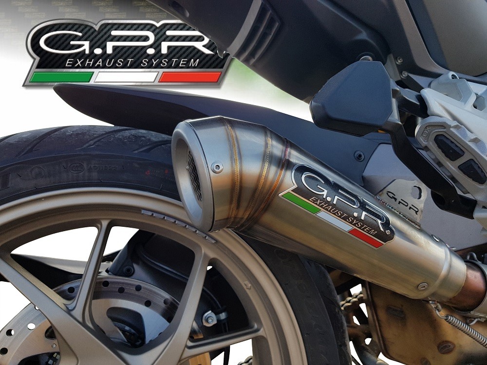 Scarico GPR compatibile con Ducati Multistrada 1260 2018-2020, Powercone Evo, Scarico omologato, silenziatore con db killer estraibile e raccordo specifico - immagine 7