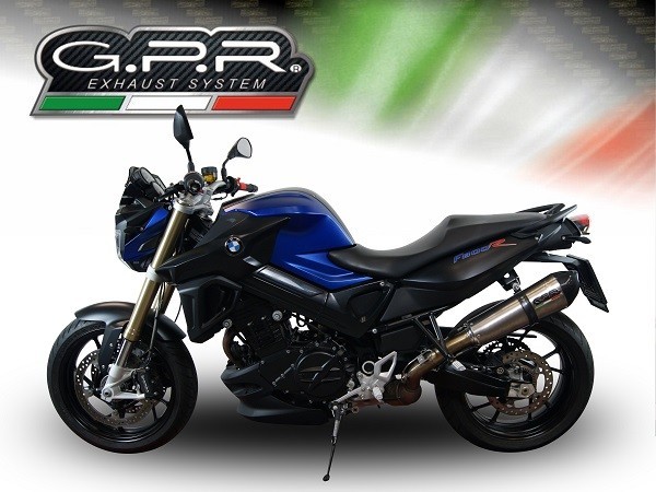Scarico GPR compatibile con Bmw F 800 R 2017-2019, New Grand Prix Evo Titanium, Scarico omologato, silenziatore con db killer estraibile e raccordo specifico - immagine 4