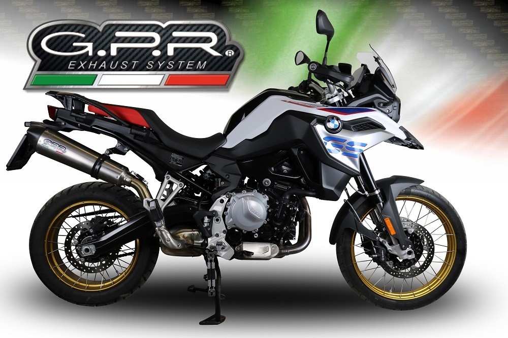 Scarico GPR compatibile con Bmw F 850 Gs -Adventure 2018-2020, New Grand Prix Evo Titanium, Scarico omologato, silenziatore con db killer estraibile e raccordo specifico - immagine 4